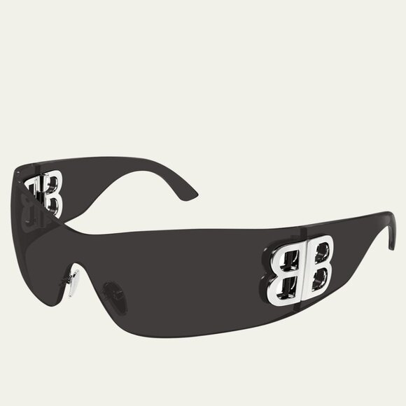 NEW BALENCIAGA BB0359S 001 GREY SUNGLASSES - Picture 1 of 4